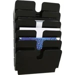 Durable FLEXIPLUS 6 A4 QUER 1700014061 držák prospektů DIN A4 na šířku , přihrádek 6, (š x v x h) 340 x 520 x 100 mm, černá, transparentní, 1 ks