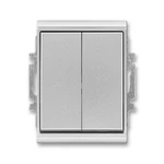 ABB Time vypínač č.6+6 dvojitý IP44 titanová 3558E-A52940 08