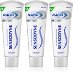 Sensodyne Rapid Whitening bělicí zubní pasta pro citlivé zuby 3x75 ml