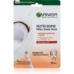 Garnier Skin Naturals Nutri Bomb vyživující plátýnková maska pro rozjasnění pleti 28 g