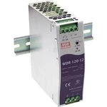 Síťový zdroj na DIN lištu Mean Well WDR-120-24, 1 x, 24 V/DC, 5 A, 120 W