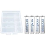 Akumulátor Panasonic eneloop, NiMH, AA, 1900 mAh, 4 ks + pouzdro