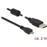 Kabel Delock DELOCK Kabel USB 2.0 Typ-A>Micro-B 2,0 m 84903, 2.00 m, černá