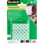 Adhesive pads 3M 111-EURO, (d x š) 25.4 mm x 25.4 mm, bílá, 16 ks