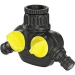 Plast 2cestný rozdělovač rychlospojka, 24,2 mm (3/4") vnitřní závit, 18,7 mm (1/2") vnitřní závit s regulačním ventilem Kärcher 2.645-199.0