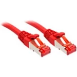 Síťový kabel RJ45 LINDY 47730, CAT 6, S/FTP, 30.00 cm, červená