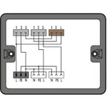 Rozvodný box WAGO 20 A, 250 V, černá, 1 ks