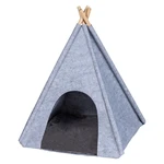Svetlosivý teepee stan pre domácich maznáčikov Wenko