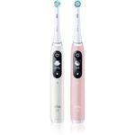 Oral B iO6 elektrická zubná kefka DUO White & Pink Sand 2 ks