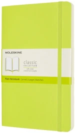 Moleskine Zápisník žlutozelený L, čistý, měkký