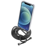 Kryt na mobil CellularLine Neck-Case s černou šňůrkou na krk na Apple iPhone 6/7/8/SE (2020) (NECKCASEIPH747K) priehľadný Kryt Cellularline Neck-Case 