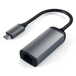 Sieťová karta Satechi Aluminium USB-C/RJ45 (ST-TCENM) sivý Připojení k síťovému kabelu: přeměňte svůj port USB-C na rychlý ethernetový rozbočovač pro 