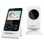 Detská elektronická pestúnka Babysense Video Baby Monitor V24R biela detská elektronická pestúnka • dosah až 300 m • farebný 2,4" LCD • manuálne ovlád