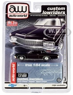 1970 Chevrolet Impala Sport Coupe Black "Custom Lowriders" Limited Edition to 4800 pieces Worldwide 1/64 Diecast Model Car by Auto World