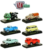 Auto Trucks 6 Piece Set Release 34 IN DISPLAY CASES 1/64 Diecast Models by M2 Machines