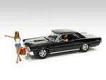 Hitchhiker 2 piece Figurine Set (White Shirt) for 1/18 Scale Models by American Diorama