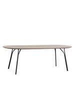 Jedálenský stôl "Tree", 220 cm, 3 varianty - Woud Varianta: krémovo hnedá, čierne hohy