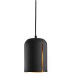 Lampă "Gap", scurtă, 2 variante - Woud Variantă: metal negru cu cupru în interior