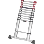 Hailo T80 FLEXLINE 7113-111 hliník teleskopický rebrík  Max.prac. výška: 3.95 m strieborná, čierna, červená 10.7 kg