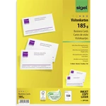 Sigel DP830 vizitkové karty na potlač, mikroperforované 85 x 55 mm snehovo biela 150 ks Formát papiera: A4