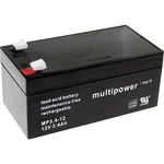 multipower PB-12-3,4-4,8 MP3,4-12 olovený akumulátor 12 V 3.4 Ah olovený so skleneným rúnom (š x v x h) 134 x 66.5 x 67