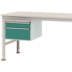 Manuflex ZB4564.0001  Spodná konštrukcia domu, stacionárne, využiteľná výška 300 mm s 2 zásuvkami. Pre hĺbku stola 1200