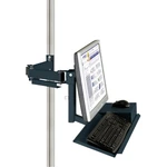 Manuflex ZB8286.7016  Štandardná podpora monitorov pre CANTOLAB a ALU s povrchom klávesnice a myši, adaptér VESA 100 mm