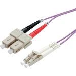 Value 21.99.8761 optické vlákno LWL prepojovací kábel [1x zástrčka LC - 1x zástrčka SC] 50/125 µ Multimode OM4 1.00 m