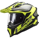 Enduro helma LS2 MX701 Explorer Alter  Matt Black H-V Yellow  XXL (63-64)