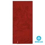 Husky Merbufe červená Multifunkční merino šátek