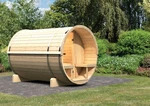 Venkovní finská sudová sauna 216 x 280 cm Dekorhome,Venkovní finská sudová sauna 216 x 280 cm Dekorhome