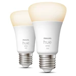 LED žiarovka Philips Hue Bluetooth, 9,5W, E27, White, 2ks (8719514289192) inteligentná LED žiarovka • spotreba 9,5 W • pätica E27 • teplá biela • ovlá