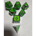 7Pcs Embossed Heavy Metal Polyhedral Dice DND RPG MTG Role Playing Game With Storage Bag