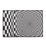 3D Carpet Floor Mat Illusion Mat Spiral Rectangle Carpet Geometric Floor Pad for Living Room Bedroom Decor