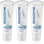 Sensodyne Rapid Whitening bieliaca zubná pasta pre citlivé zuby 3x75 ml