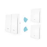 MoesHouse WiFi Smart Push Button Switch RF433 Wall Panel Transmitter Kit Smart life Tuya App Remote Control Works with A