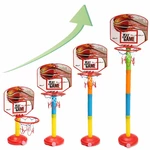 4-Gears Height Children 's Outdoor / Indoor Liftable Basketball Stand Set With Basketball + Pump Home Fitness Kids Toys