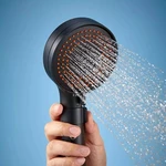 Diiib Dabai Adjustable Flow Pressurized Shower Head 3 Splash Mode Shower Liquid Silicone ABS High Pressure Bathroom Acce