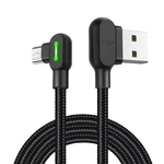 MCDODO 90 Degree 2A Breathing Light Micro USB Fast Charging Data Cable 0.5m/1.2m/1.8m for Honor 8X