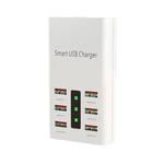 6 Port 30W Smart USB Charger Multi-Port Power Adapter LED Display Station Fireproof Intelligent Charger Universal 100-24