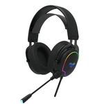AULA F606 Gaming Headset 3.5mm Wired 50mm Driver RGB Light Bass Stereo Surround Sound Lightweight Headset with Microphon