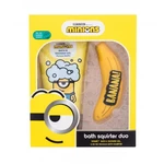 Minions Bath Squirter Duo dárková kazeta sprchový gel Minions Bath & Shower Gel Banana Muffin 150 ml + hračka do koupele pro děti