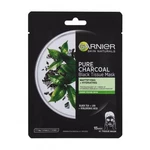 Garnier Skin Naturals Pure Charcoal Tea 1 ks pleťová maska na smíšenou pleť; na mastnou pleť; na dehydratovanou pleť; na problematickou pleť s akné