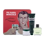 PRORASO Green After Shave Lotion darčeková kazeta voda po holení 100 ml + krém na holenie 150 ml + krém pred holením 100 ml + plechová dóza