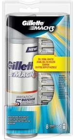 GILLETTE MACH3 8NH + GEL NA HOLENIE