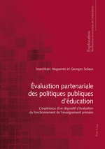 Ãvaluation partenariale des politiques publiques dÃ©ducation