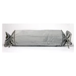Sivá obliečka na vankúš WeLoveBeds Silver Candy, Ø 20 × 58 cm