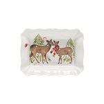 Kameninová zapekacia misa Casafina Deer Friends, 36 x 26 cm
