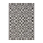 Čierno-biely vonkajší koberec NORTHRUGS Karo, 140 × 200 cm