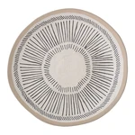 Čierno-biely kameninový tanier Bloomingville Eliana, ø 26 cm